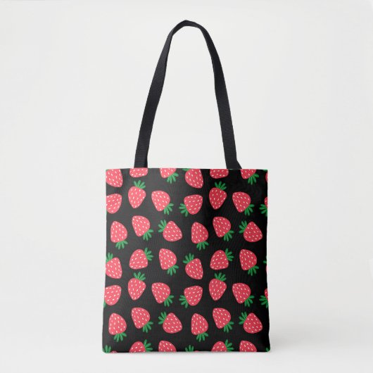 Tote Bag fraise rouge (Devant)