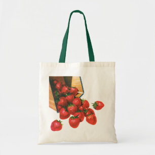 Tote Bag Fraises anciennes dans un panier, Alimentation Fru