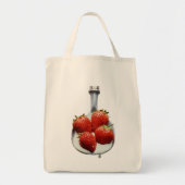 Tote Bag Fraises et crème (Devant)