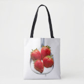 Tote Bag Fraises et crème (Devant)