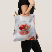 Tote Bag fraises et crème (De près)