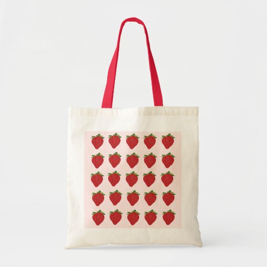 Tote Bag Fraises Fruit Été Fraises (Devant)