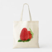 Tote Bag Fraises sur blanc (Dos)