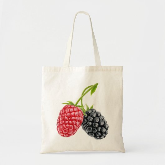 Tote Bag Framboise et mûre (Devant)