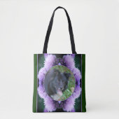Tote Bag Frame violet Allium Flowers Créez votre propre pho (Devant)