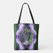 Tote Bag Frame violet Allium Flowers Créez votre propre pho (Dos)