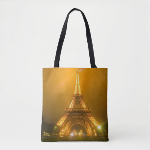 Tote Bag France, Paris. Tour Eiffel illuminée à 3