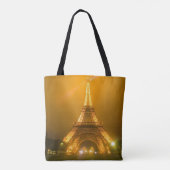 Tote Bag France, Paris. Tour Eiffel illuminée à 3 (Dos)