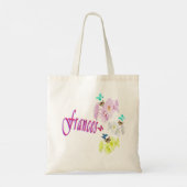 Tote Bag Frances, Nom Avec Chatons, (Dos)