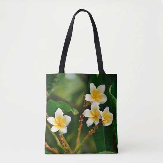 Tote Bag Frangipani jaune (Devant)