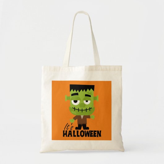 Tote Bag Frankenstein C'est Halloween (Devant)