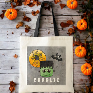 Tote Bag Frankenstein Halloween personnalisé pour la tourné