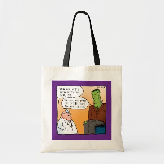 Tote Bag Frankensteins Doctor Cartoon (Devant)