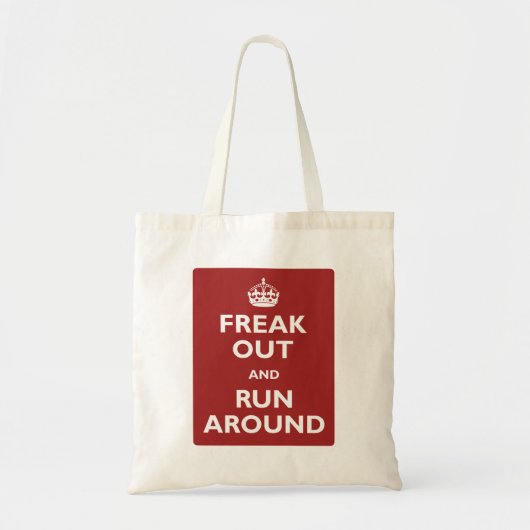 Tote Bag Freak et courez autour (Devant)