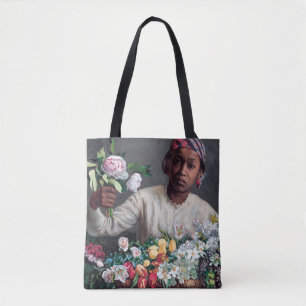 Tote Bag Frédéric Bazille - Jeune femme aux pivoines