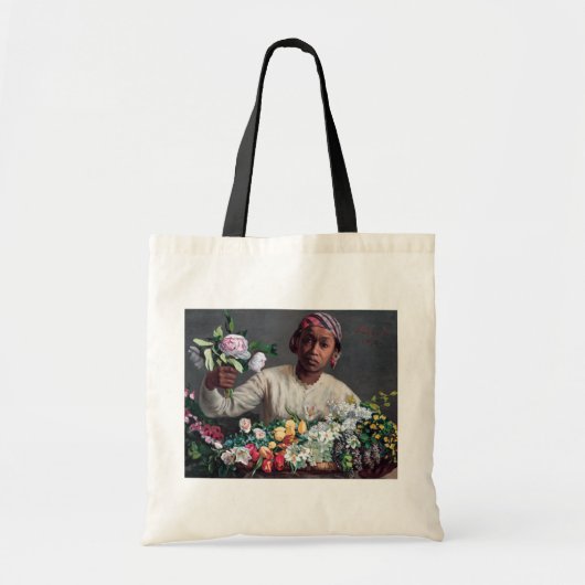 Tote Bag Frédéric Bazille - Jeune femme aux pivoines (Devant)