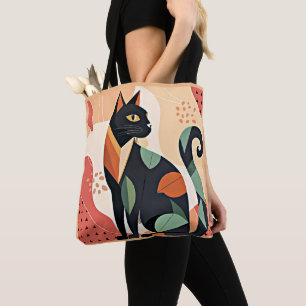 Tote Bag Frederick the Cat, oeuvre d'art chic et colorée,