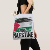 Tote Bag Free Palestine Support Palestine (De près)