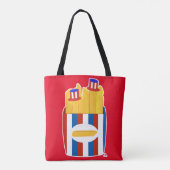 Tote Bag Freedom Fry Drôle Epic American Side Cartoon (Dos)