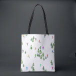Tote Bag Freeride Skieurs alpins Ski illustration Ski<br><div class="desc">skieur d'hiver cool design motif avec skieurs skieurs sur les pistes de la station de ski alpin parmi des sapins enneigés dans les alpes. Les skieurs freeride portent des combinaisons de ski rétro vintages et colorées, descendent en ski avec des skis sur un arrière - plan de paysage de montagne...</div>