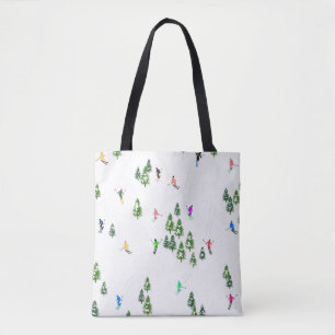 Tote Bag Freeride Skieurs alpins Ski illustration Ski