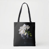 Tote Bag freesia blanc dans un verre (Devant)