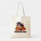 Tote Bag French Bulldog Dad Halloween Pumpkins (Dos)