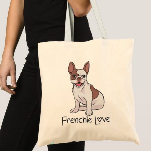 Tote Bag French Bulldog Frenchie Maman Amoureux des chiens 