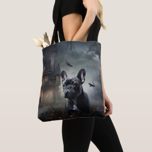Tote Bag French Bulldog Halloween Épouvantable