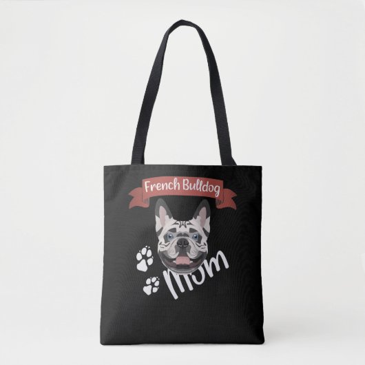 Tote Bag French Bulldog Maman, Chien Maman (Devant)