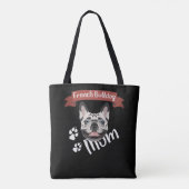 Tote Bag French Bulldog Maman, Chien Maman (Dos)