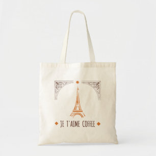 Tote Bag French I Love Café Bag