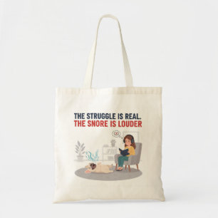 Tote Bag Frenchie Ronflement Fort Cadeau Drôle pour Maman d