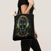 Tote Bag Fréquence Neuronale (De près)