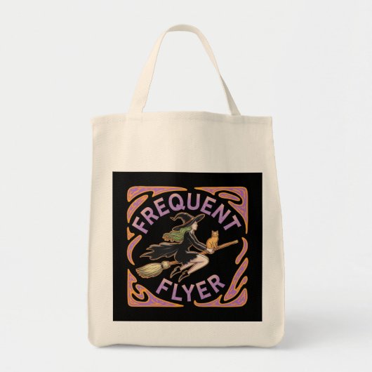 Tote Bag Fréquente Sorcière de circulaire Une drôle d'Hallo (Devant)