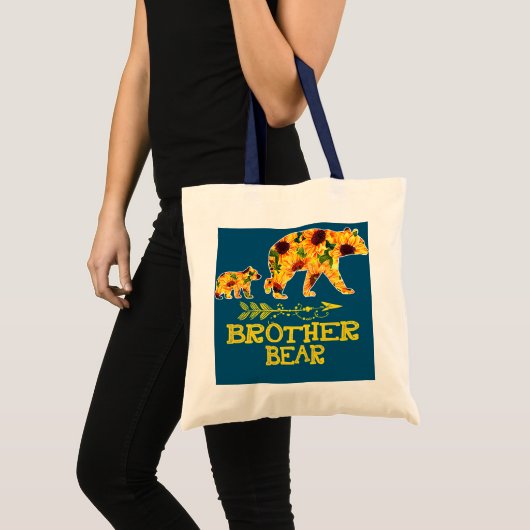 Tote Bag Frère Ours Tournesol Drôle Mère Père (Devant (produit))