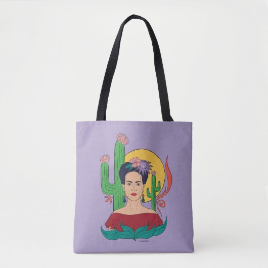 Tote Bag Frida Kahlo Desert Graphic (Devant)