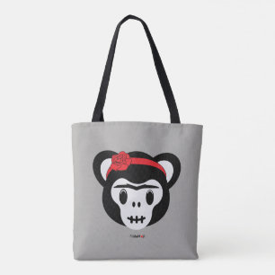 Tote Bag Frida Kahlo   FridaMoji - jour du singe mort