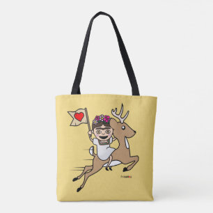 Tote Bag Frida Kahlo   FridaMoji - renne