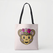 Tote Bag Frida Kahlo | FridaMoji - Singe (Devant)