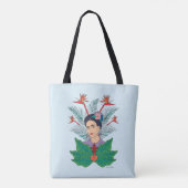 Tote Bag Frida Kahlo | Oiseaux de Paradis Floral Graphic (Dos)