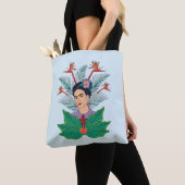 Tote Bag Frida Kahlo | Oiseaux de Paradis Floral Graphic (De près)