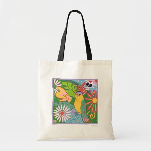 Tote Bag Frida Kahlo Parrot Graphic (Devant)