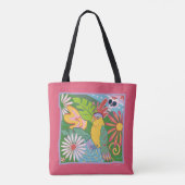 Tote Bag Frida Kahlo Parrot Graphic (Dos)
