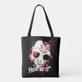 Tote Bag Friday | Splatter hockey mask (Dos)