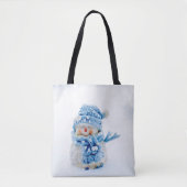 Tote Bag Friend Frosty en bleu (Devant)