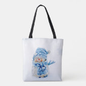 Tote Bag Friend Frosty en bleu (Dos)