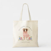 Tote Bag Friends Always Florals Illustration Girls Nom (Dos)