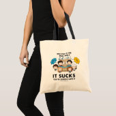 Tote Bag FRIENDS™| Bienvenue au Real World Chibi (Devant (produit))