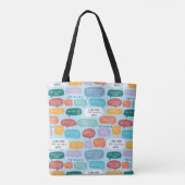 Tote Bag FRIENDS™ Quote Pattern (Dos)